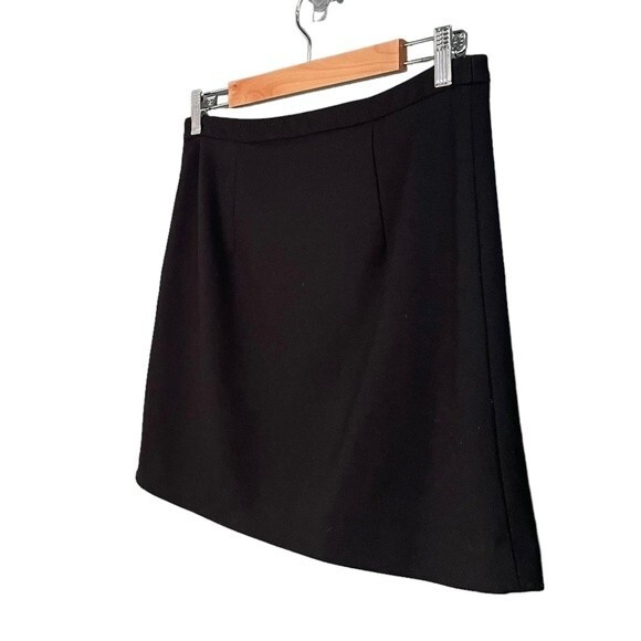 Vivienne Tam Skirt Mod Black Kelly Green Color-block Ponte Knit Mini Size 6 - Picture 5 of 9